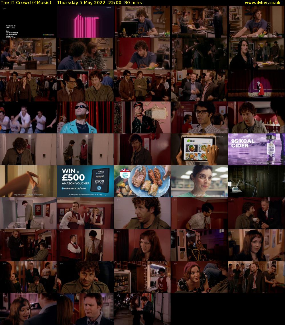 The IT Crowd (4Music) Thursday 5 May 2022 22:00 - 22:30