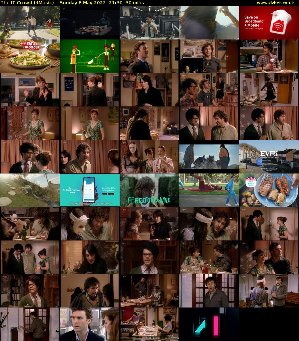The IT Crowd (4Music) Sunday 8 May 2022 21:30 - 22:00