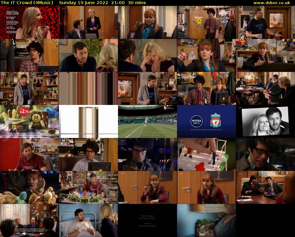 The IT Crowd (4Music) Sunday 19 June 2022 21:00 - 21:30