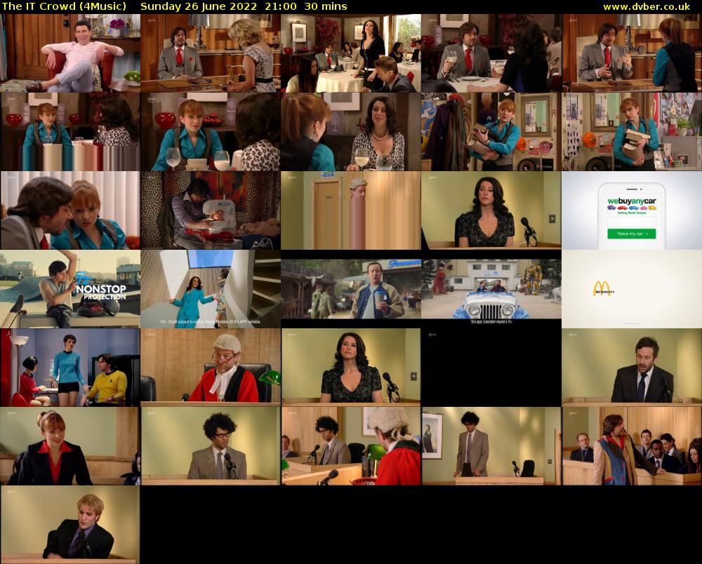 The IT Crowd (4Music) Sunday 26 June 2022 21:00 - 21:30
