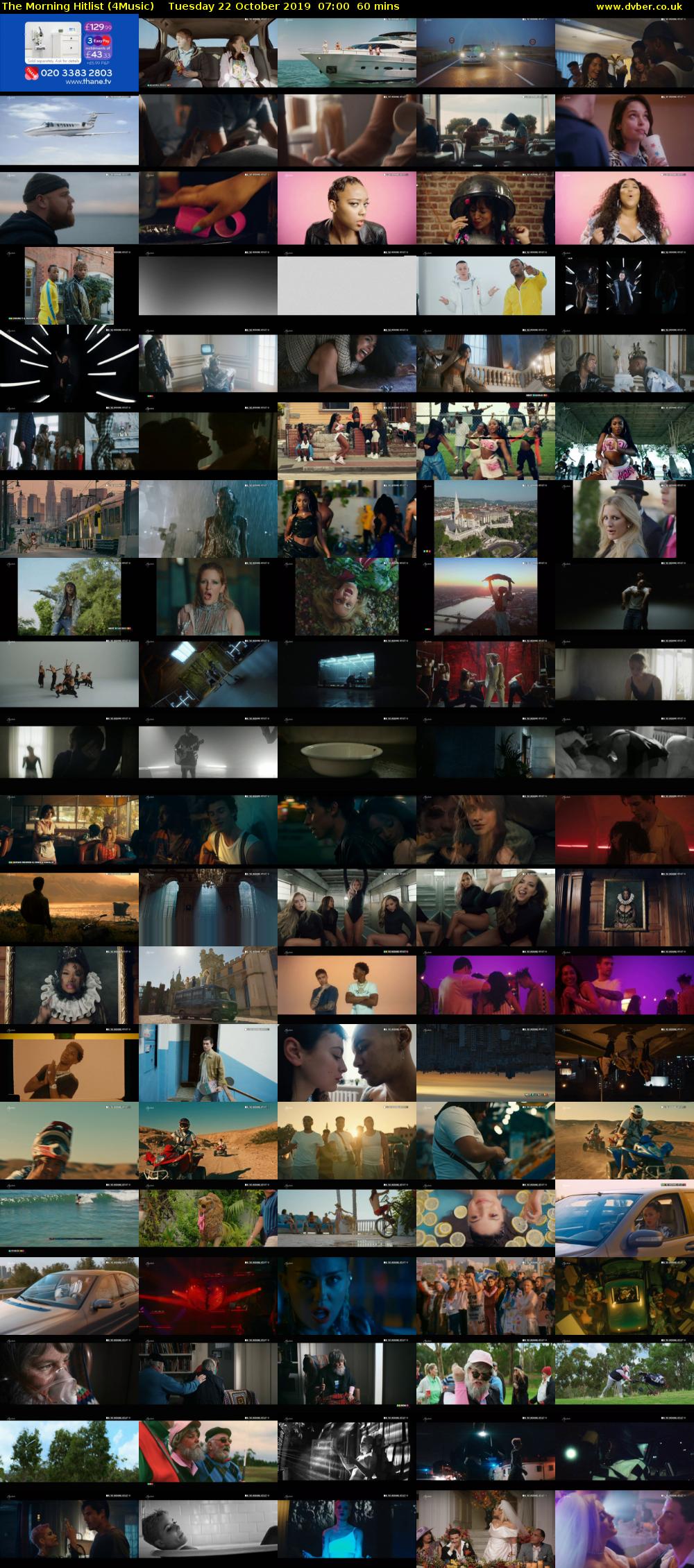 The Morning Hitlist (4Music) Tuesday 22 October 2019 07:00 - 08:00