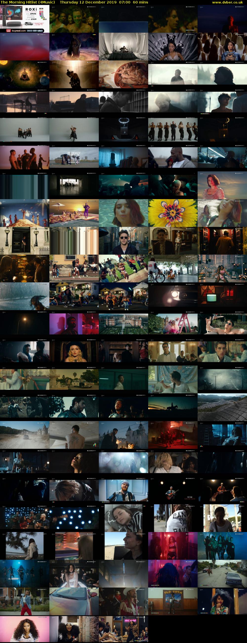 The Morning Hitlist (4Music) Thursday 12 December 2019 07:00 - 08:00