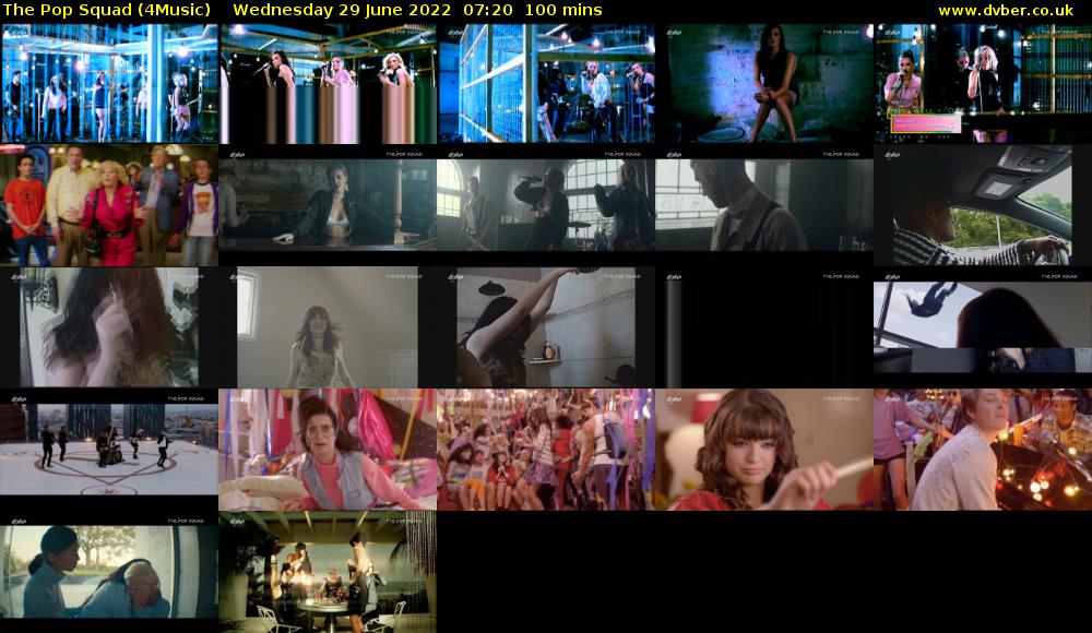 The Pop Squad (4Music) Wednesday 29 June 2022 07:20 - 09:00