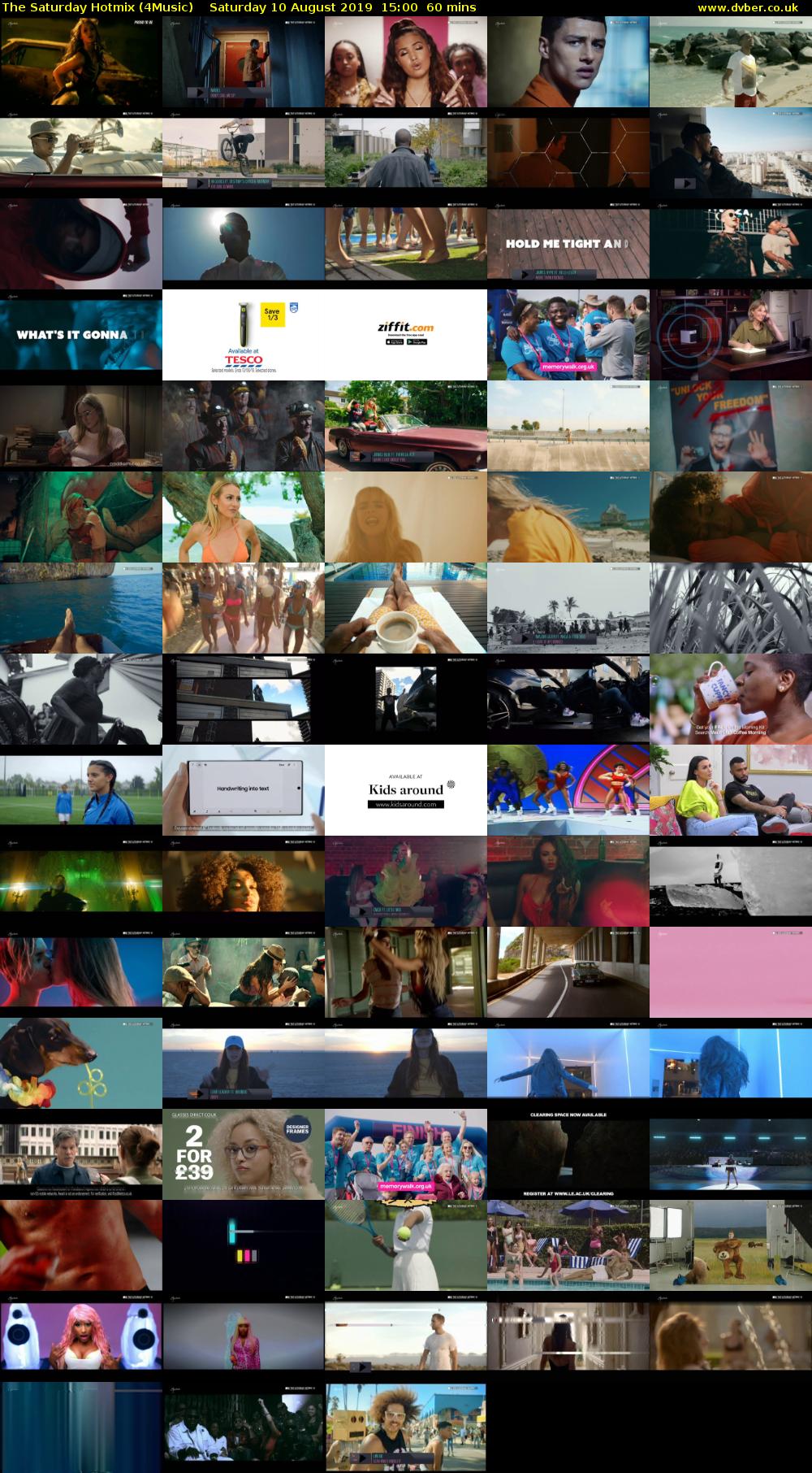 The Saturday Hotmix (4Music) Saturday 10 August 2019 15:00 - 16:00