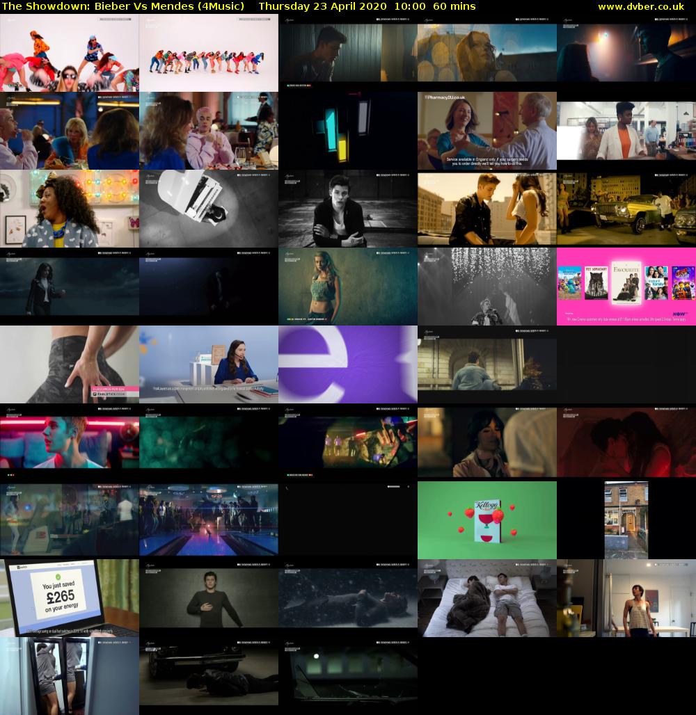The Showdown: Bieber Vs Mendes (4Music) Thursday 23 April 2020 10:00 - 11:00