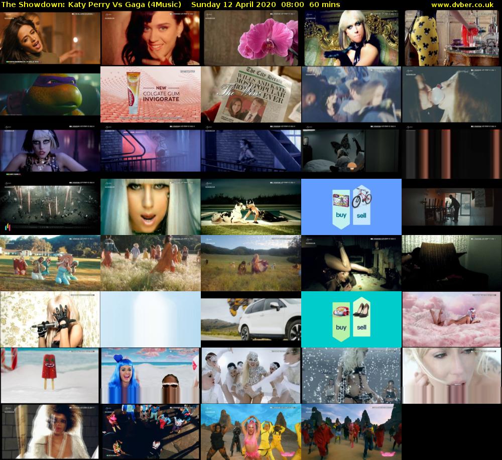 The Showdown: Katy Perry Vs Gaga (4Music) Sunday 12 April 2020 08:00 - 09:00