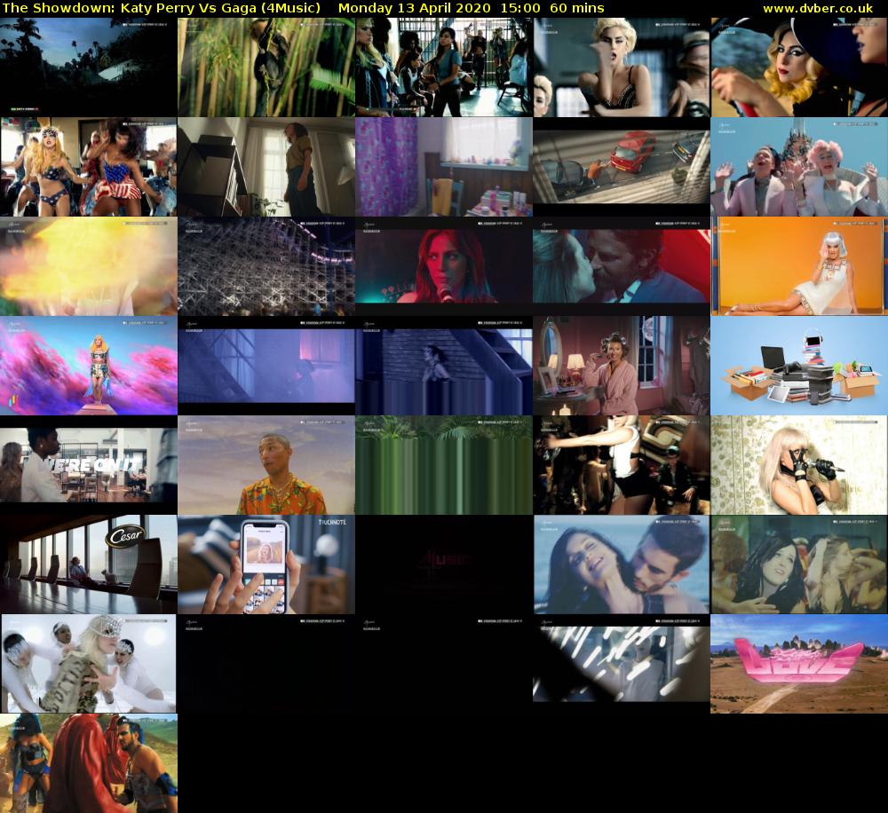 The Showdown: Katy Perry Vs Gaga (4Music) Monday 13 April 2020 15:00 - 16:00