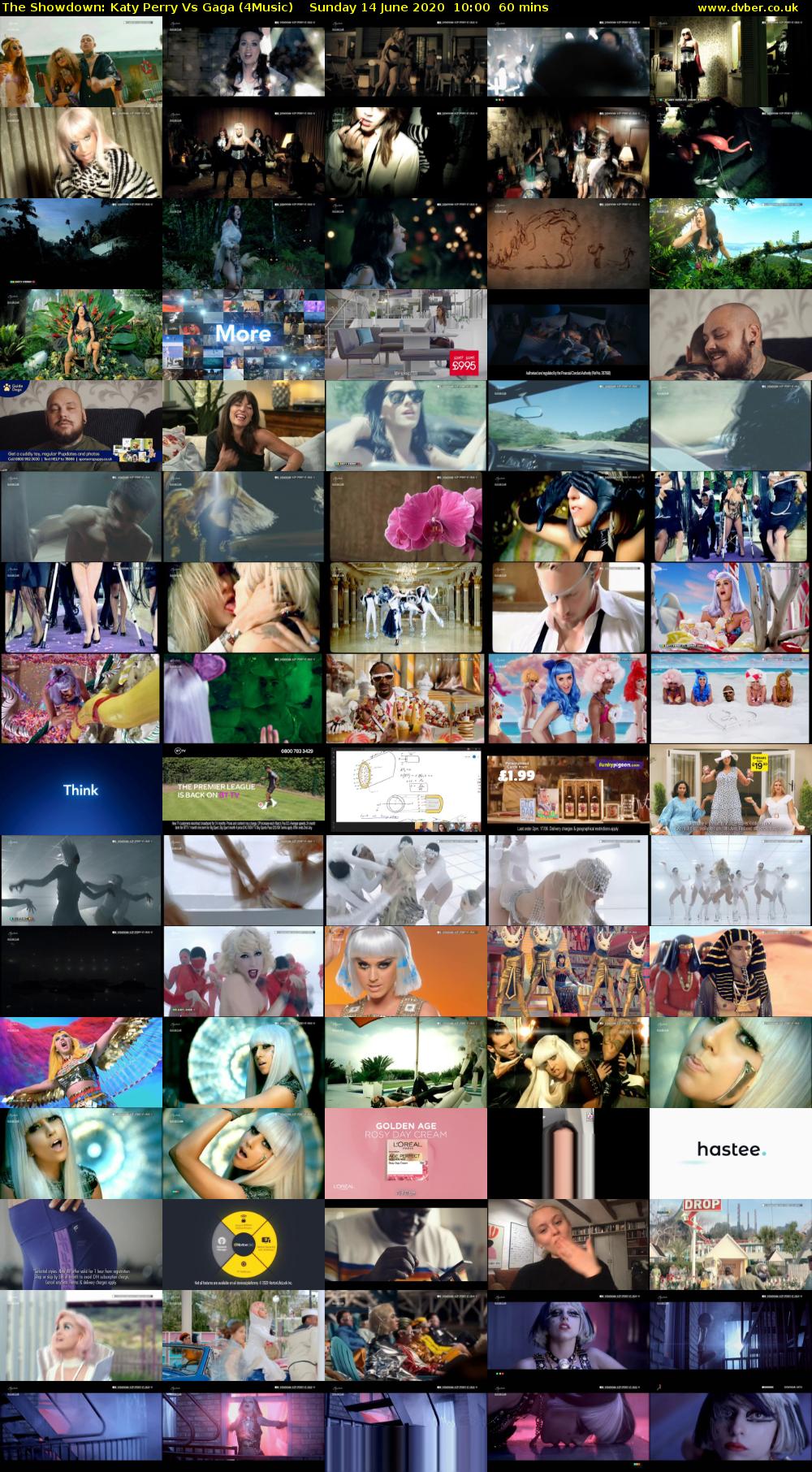 The Showdown: Katy Perry Vs Gaga (4Music) Sunday 14 June 2020 10:00 - 11:00