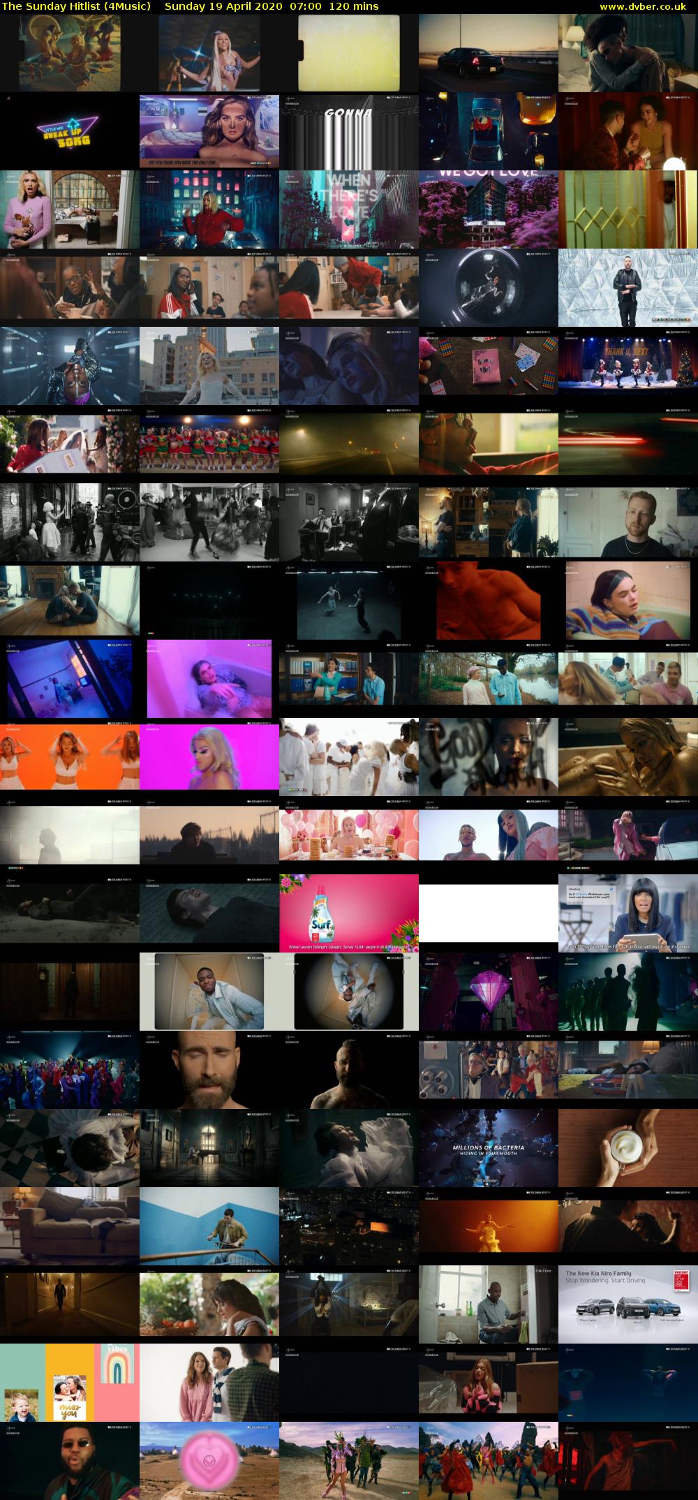 The Sunday Hitlist (4Music) Sunday 19 April 2020 07:00 - 09:00