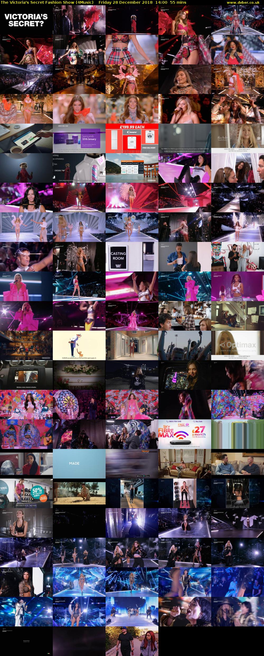 The Victoria's Secret Fashion Show (4Music) Friday 28 December 2018 14:00 - 14:55