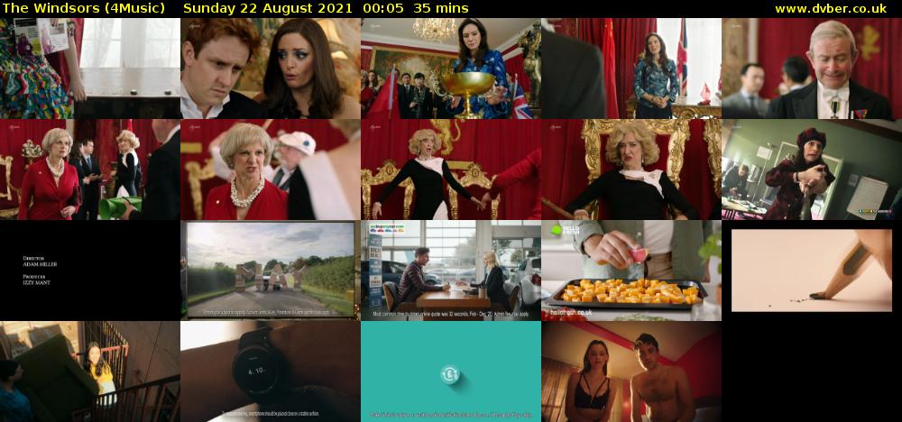 The Windsors (4Music) Sunday 22 August 2021 01:05 - 01:40