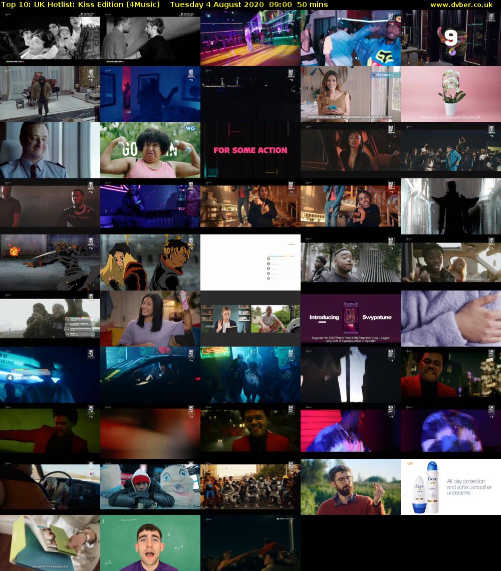 Top 10: UK Hotlist: Kiss Edition (4Music) Tuesday 4 August 2020 09:00 - 09:50