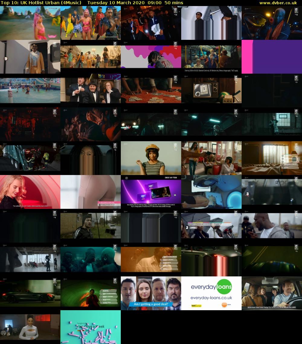 Top 10: UK Hotlist Urban (4Music) Tuesday 10 March 2020 09:00 - 09:50