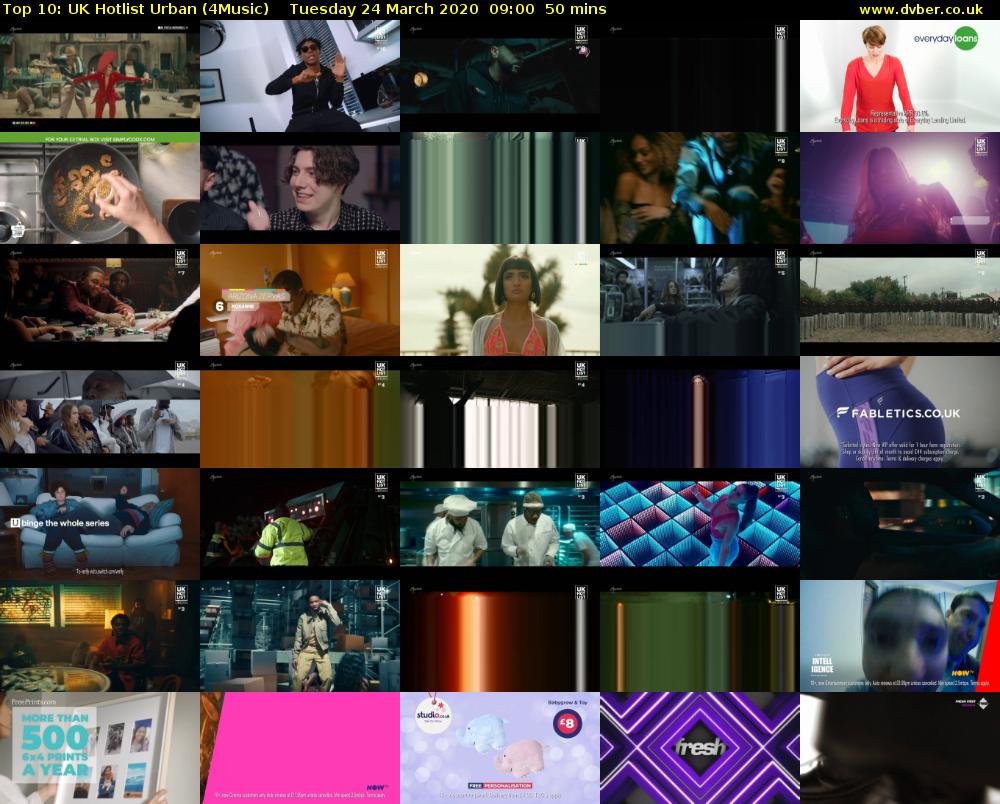 Top 10: UK Hotlist Urban (4Music) Tuesday 24 March 2020 09:00 - 09:50