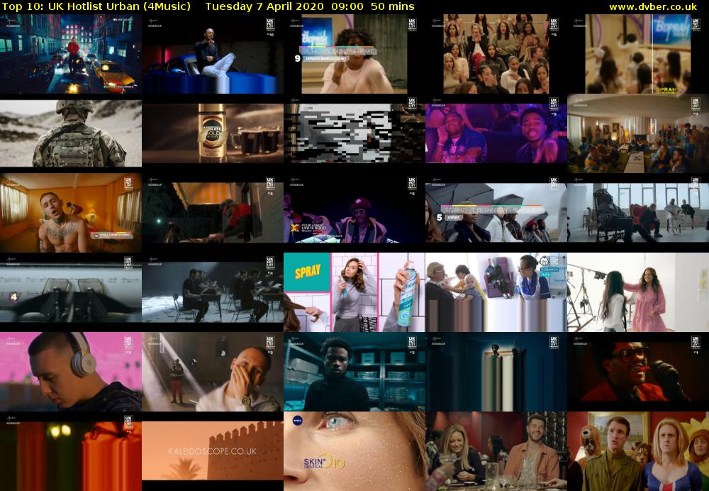 Top 10: UK Hotlist Urban (4Music) Tuesday 7 April 2020 09:00 - 09:50