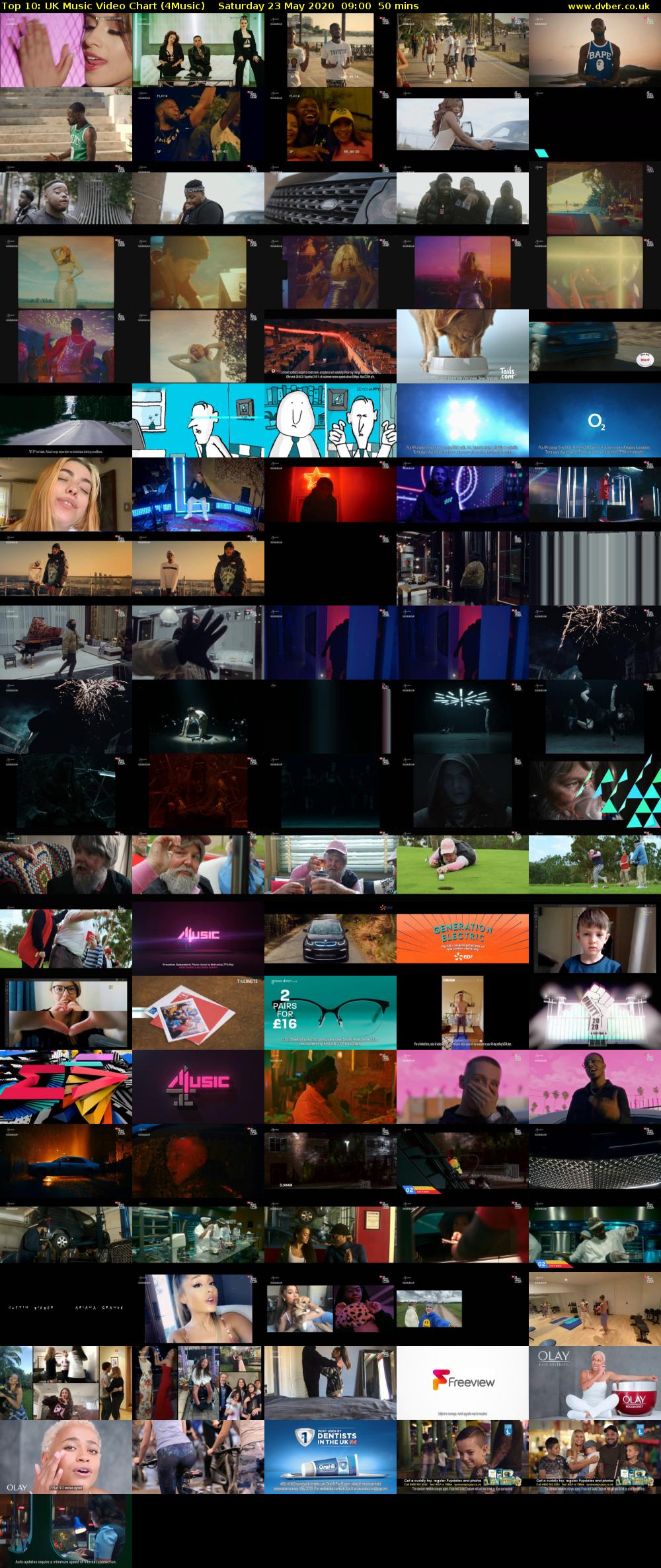 Top 10: UK Music Video Chart (4Music) Saturday 23 May 2020 09:00 - 09:50