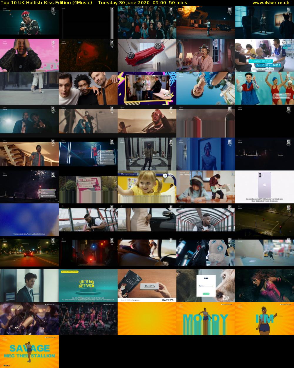 Top 10 UK Hotlist: Kiss Edition (4Music) Tuesday 30 June 2020 09:00 - 09:50
