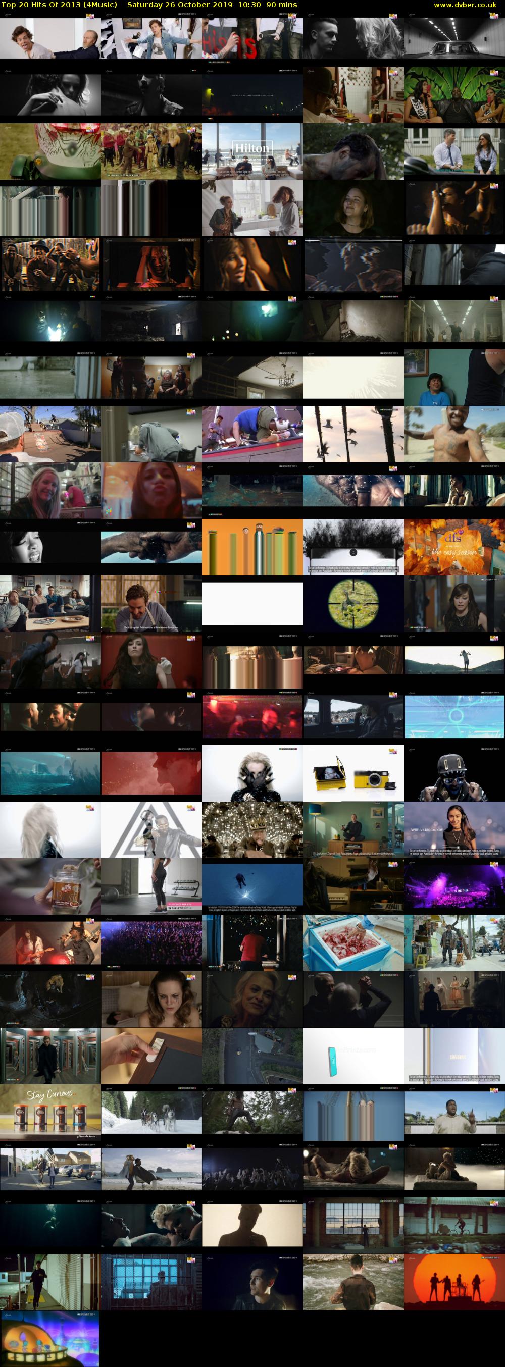 Top 20 Hits Of 2013 (4Music) Saturday 26 October 2019 10:30 - 12:00