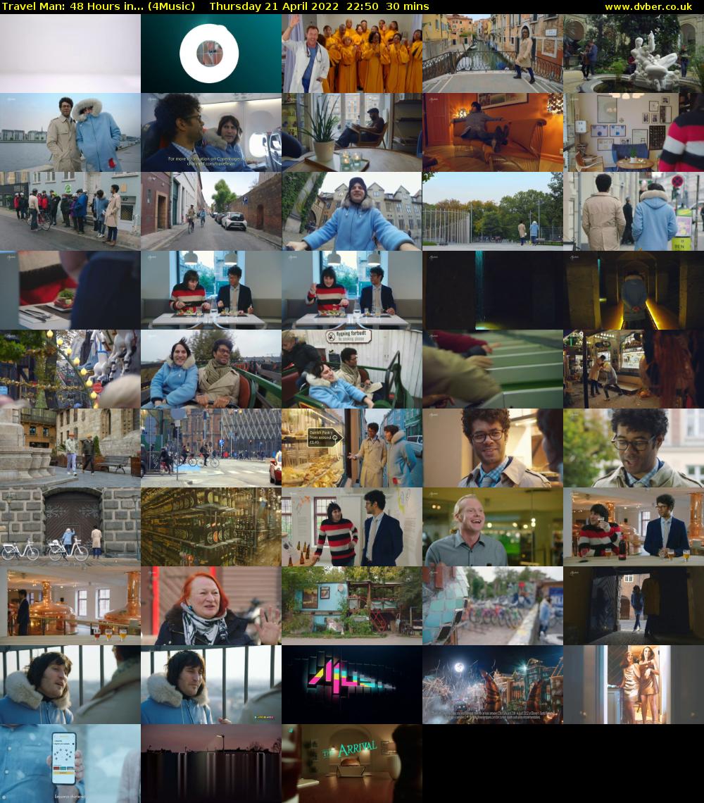 Travel Man: 48 Hours in... (4Music) Thursday 21 April 2022 22:50 - 23:20