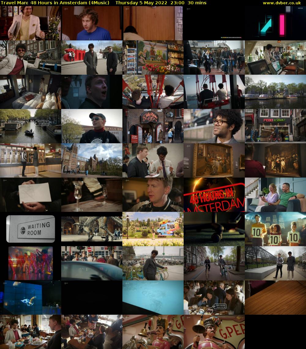 Travel Man: 48 Hours in Amsterdam (4Music) Thursday 5 May 2022 23:00 - 23:30