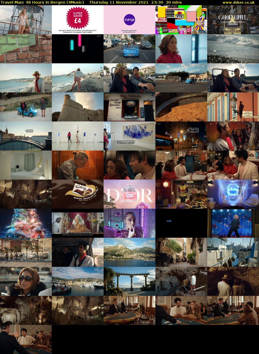 Travel Man: 48 Hours in Bergen (4Music) Thursday 11 November 2021 23:30 - 00:00