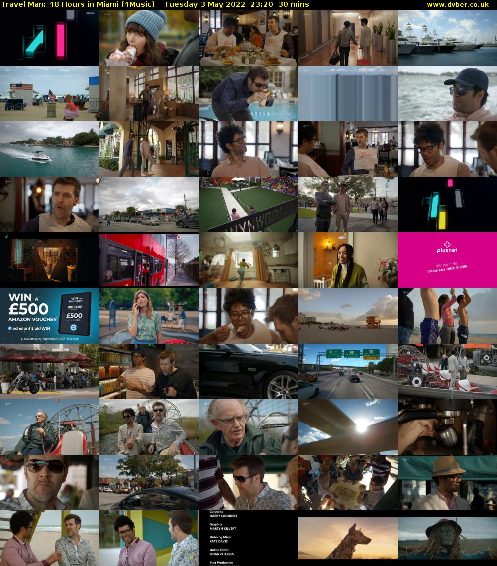 Travel Man: 48 Hours in Miami (4Music) Tuesday 3 May 2022 23:20 - 23:50
