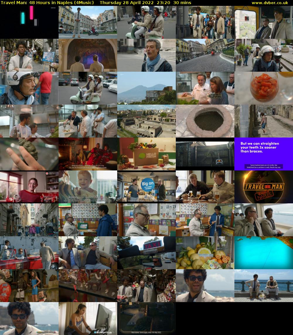 Travel Man: 48 Hours in Naples (4Music) Thursday 28 April 2022 23:20 - 23:50