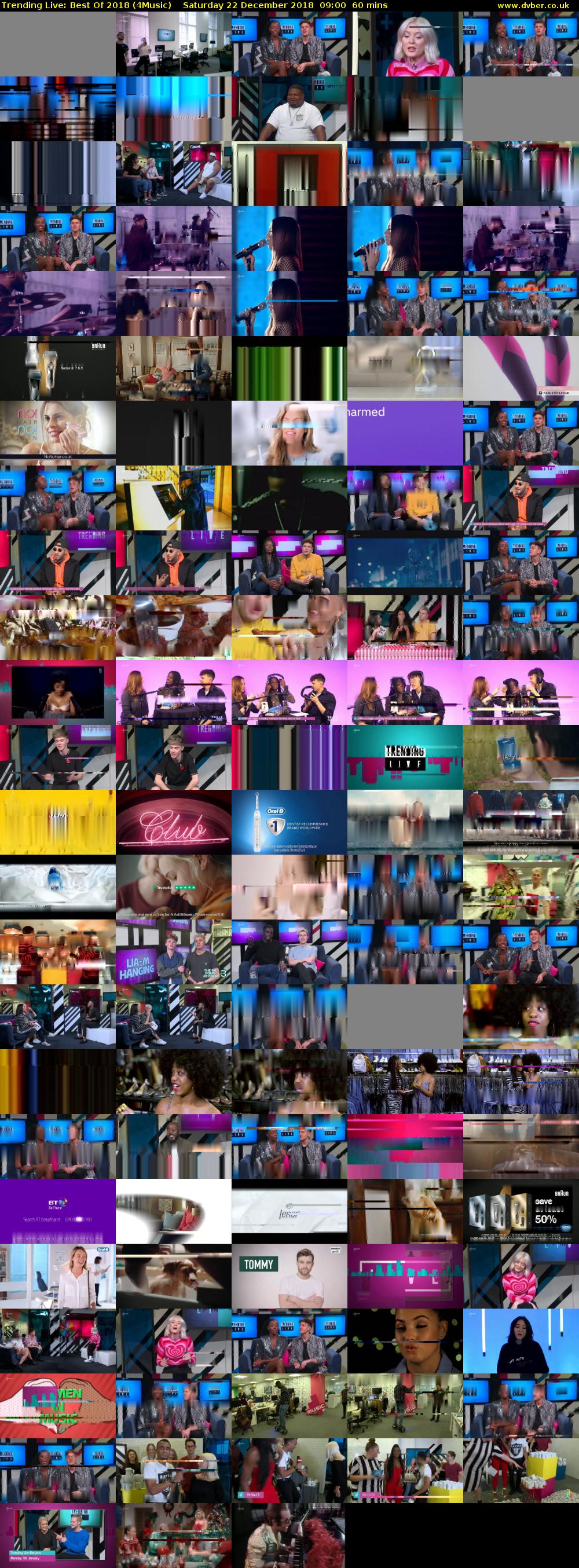 Trending Live: Best Of 2018 (4Music) Saturday 22 December 2018 09:00 - 10:00