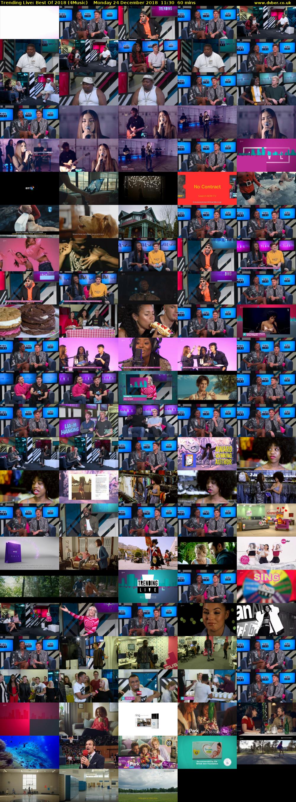 Trending Live: Best Of 2018 (4Music) Monday 24 December 2018 11:30 - 12:30