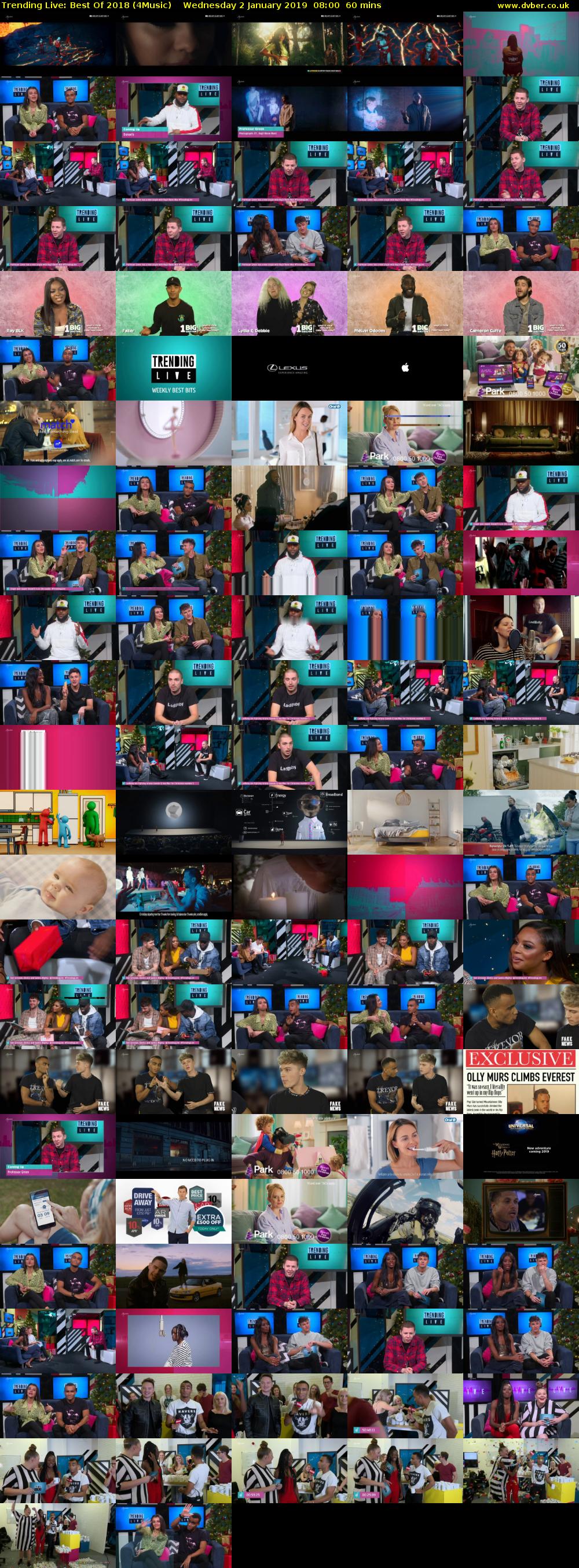 Trending Live: Best Of 2018 (4Music) Wednesday 2 January 2019 08:00 - 09:00