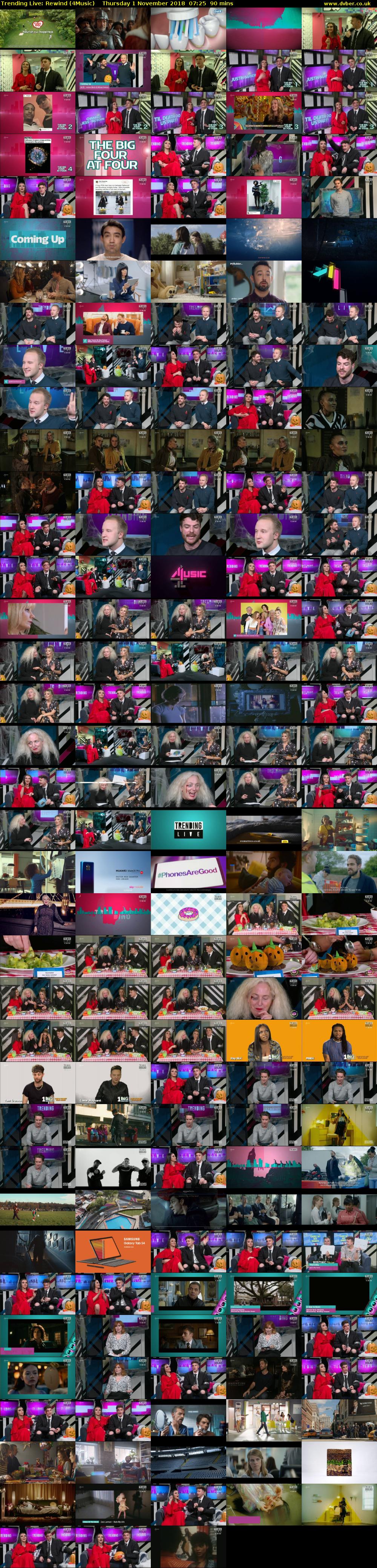 Trending Live: Rewind (4Music) Thursday 1 November 2018 07:25 - 08:55