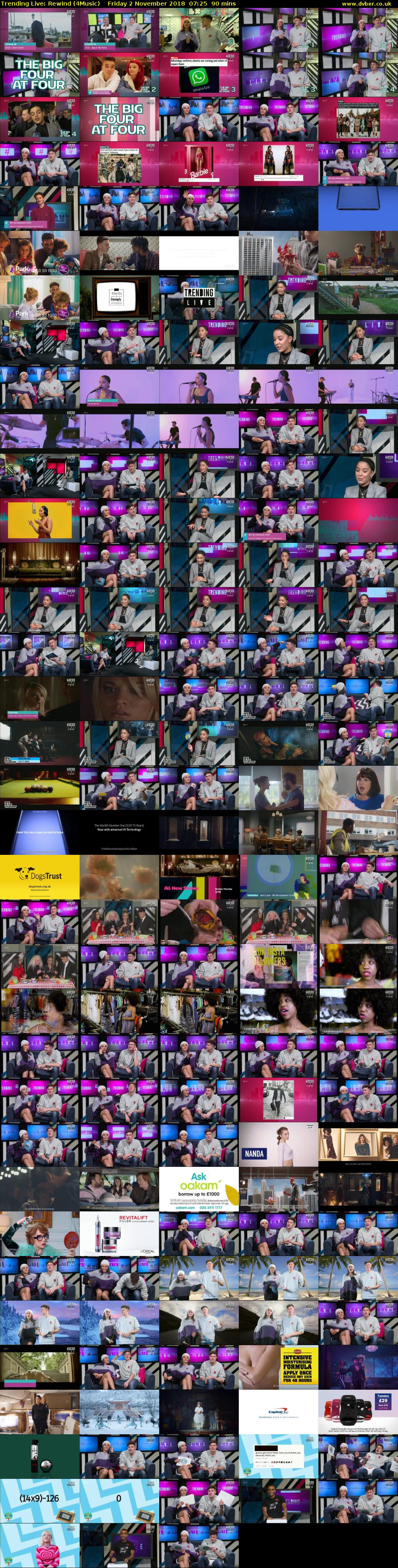 Trending Live: Rewind (4Music) Friday 2 November 2018 07:25 - 08:55