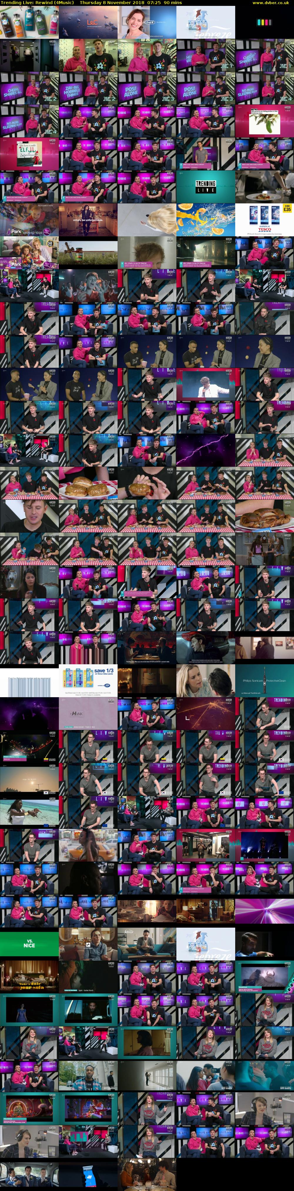 Trending Live: Rewind (4Music) Thursday 8 November 2018 07:25 - 08:55