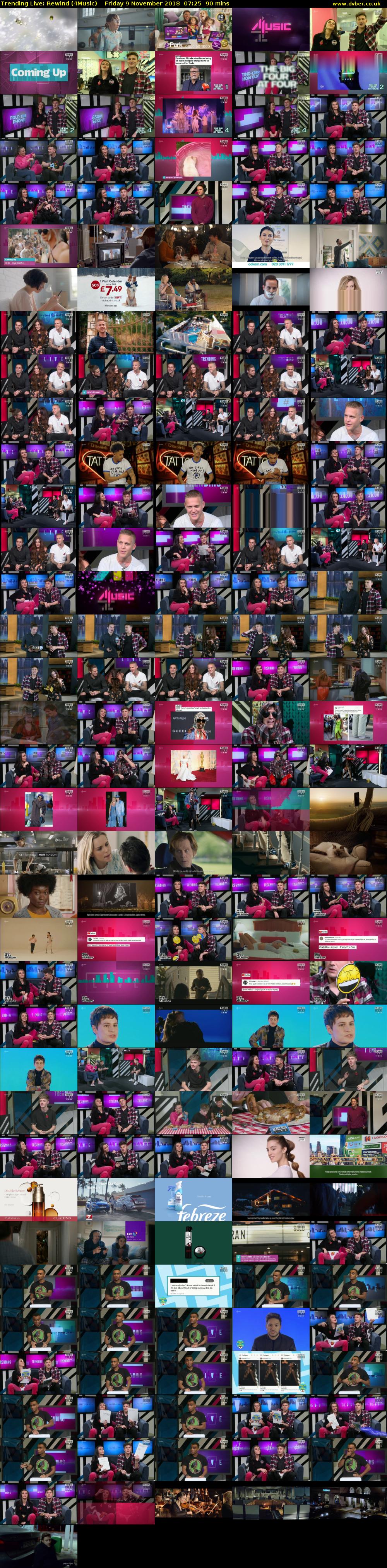 Trending Live: Rewind (4Music) Friday 9 November 2018 07:25 - 08:55