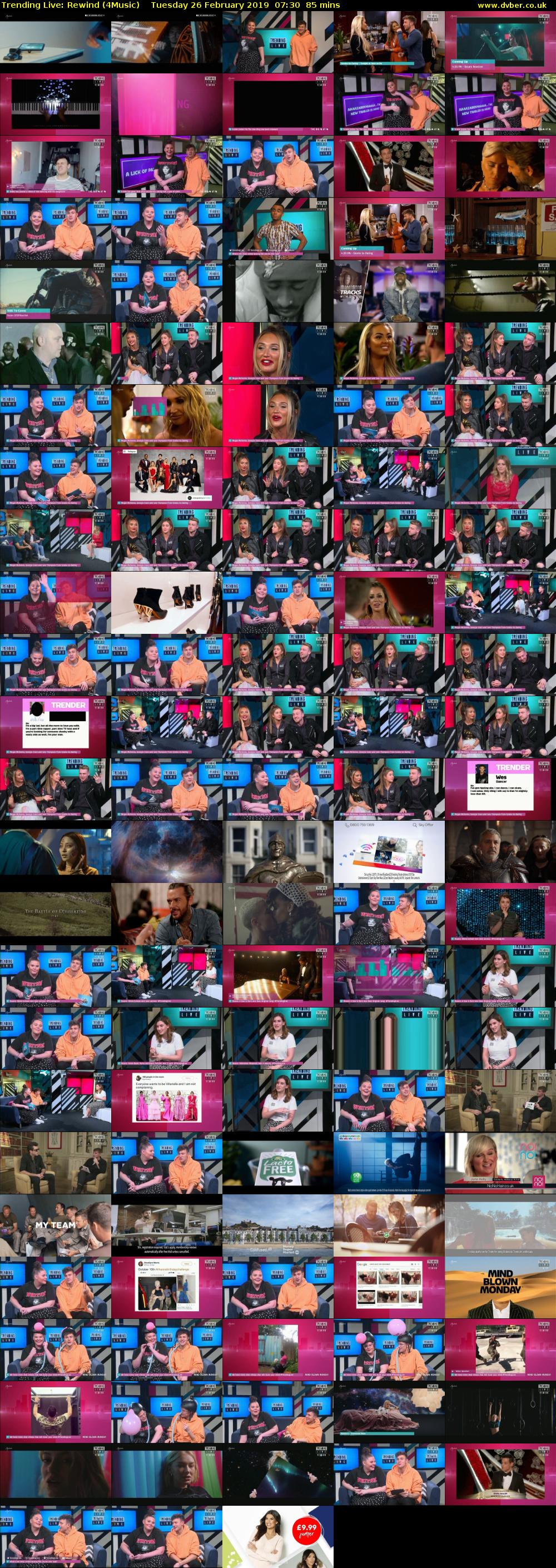 Trending Live: Rewind (4Music) Tuesday 26 February 2019 07:30 - 08:55