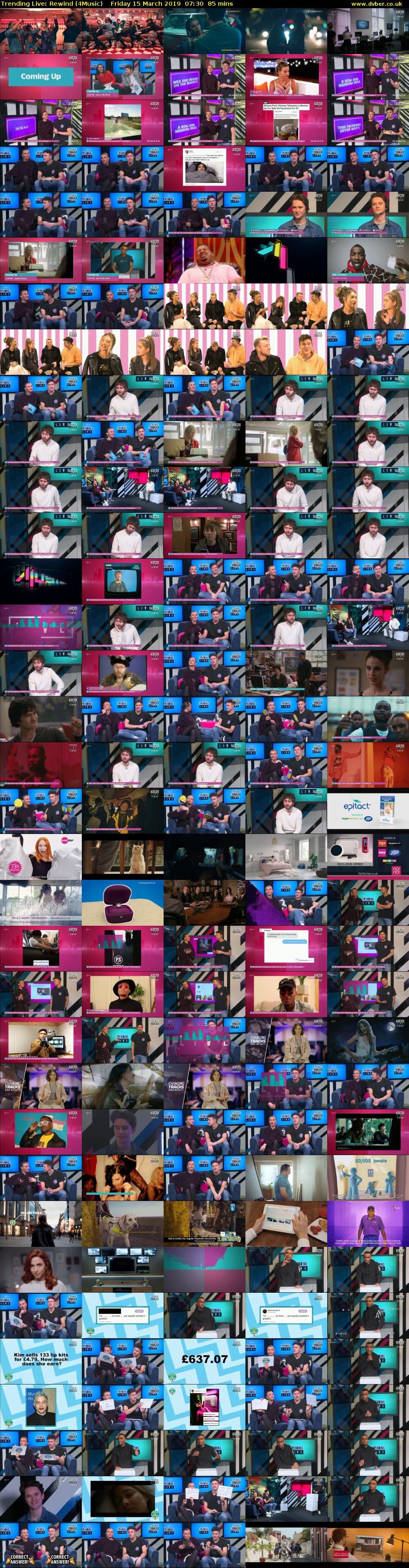 Trending Live: Rewind (4Music) Friday 15 March 2019 07:30 - 08:55