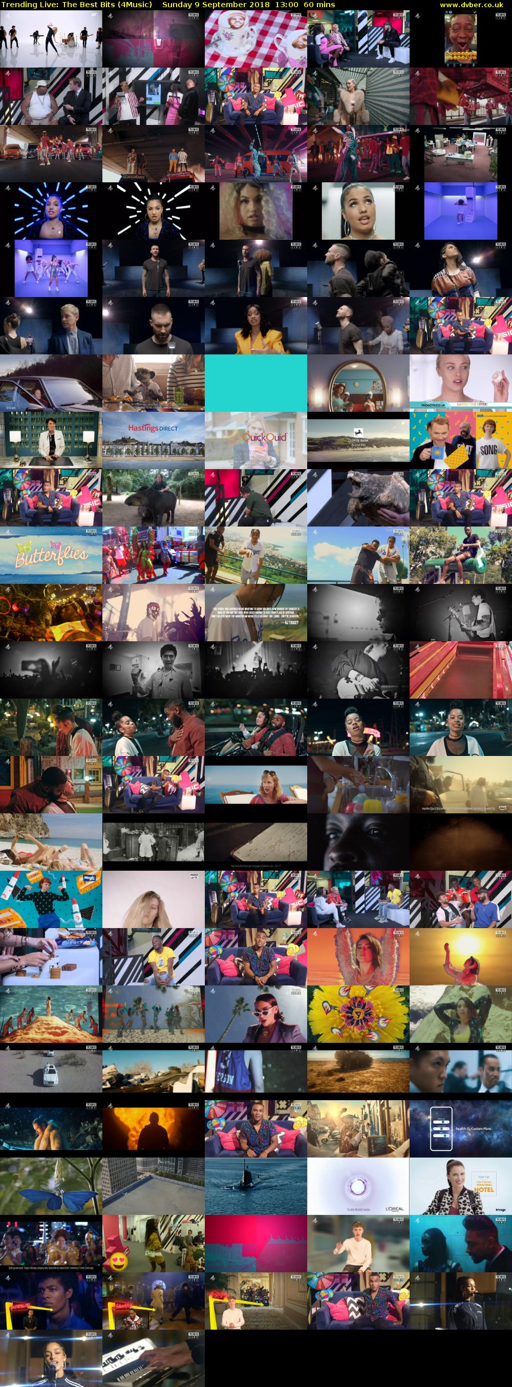 Trending Live: The Best Bits (4Music) Sunday 9 September 2018 13:00 - 14:00