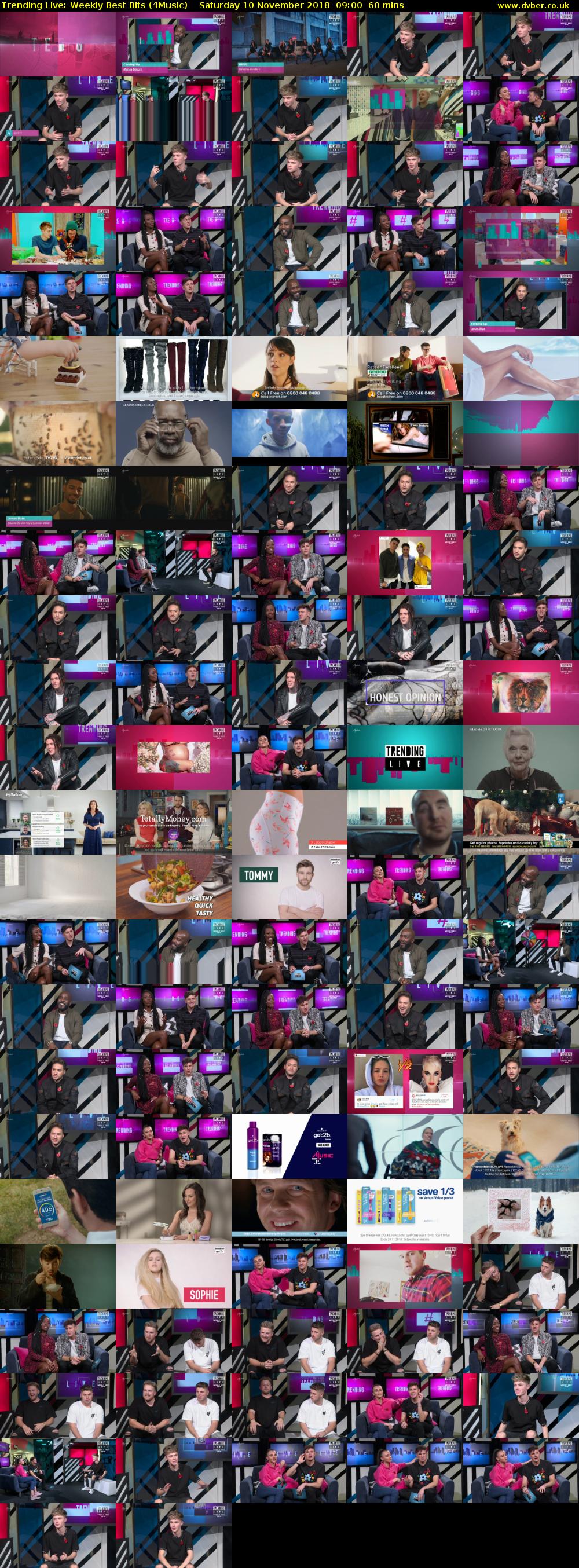 Trending Live: Weekly Best Bits (4Music) Saturday 10 November 2018 09:00 - 10:00