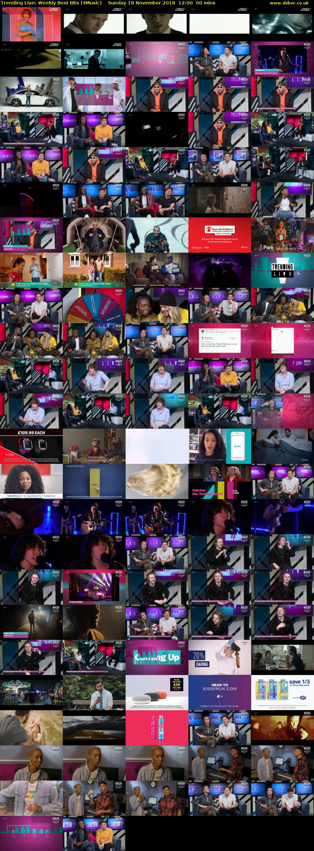 Trending Live: Weekly Best Bits (4Music) Sunday 18 November 2018 12:00 - 13:00