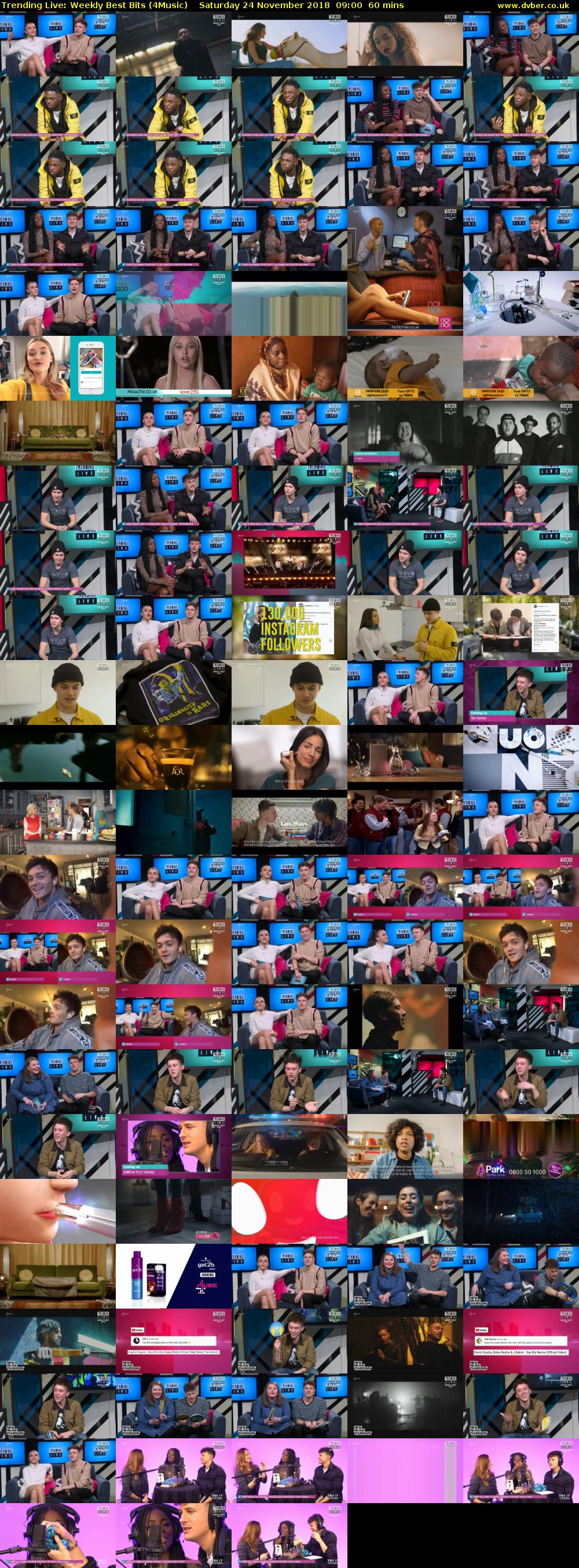 Trending Live: Weekly Best Bits (4Music) Saturday 24 November 2018 09:00 - 10:00