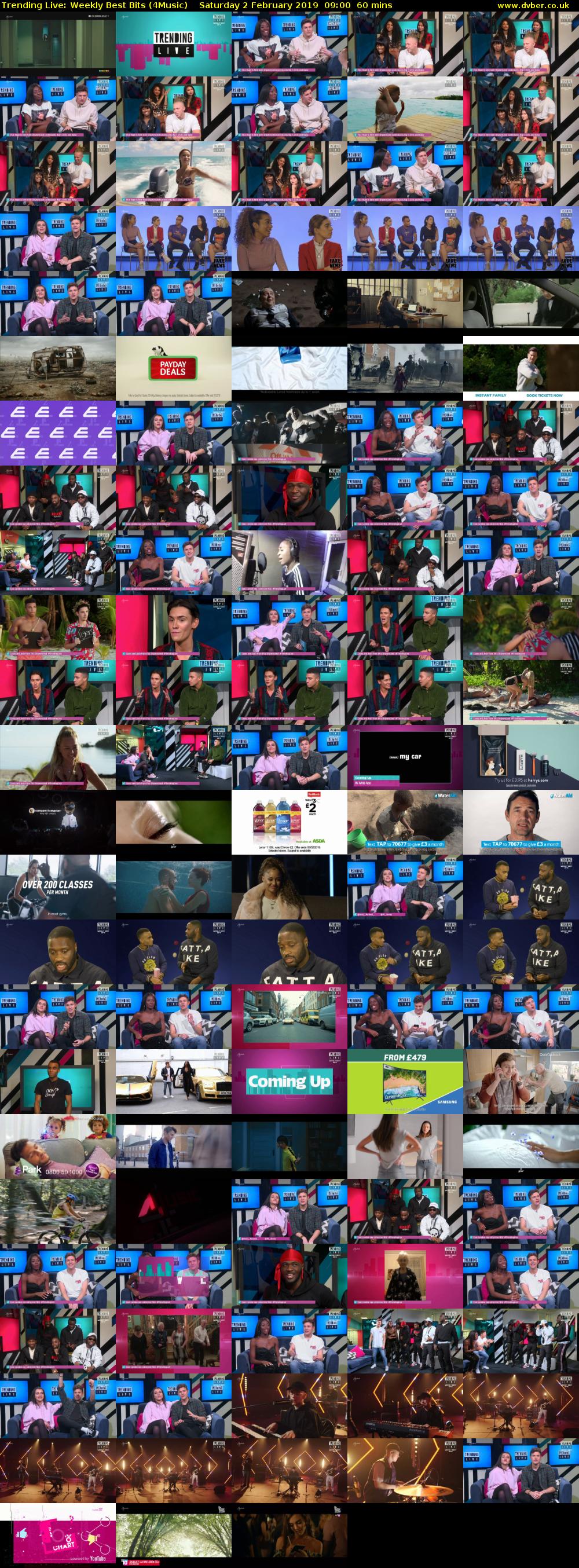 Trending Live: Weekly Best Bits (4Music) Saturday 2 February 2019 09:00 - 10:00