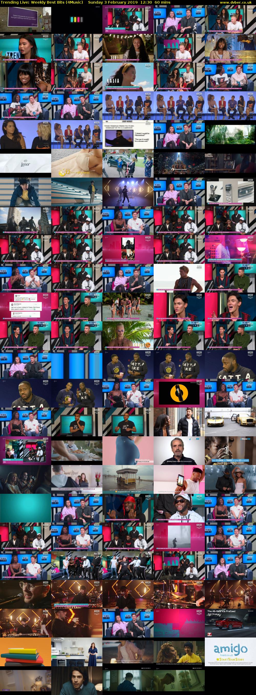 Trending Live: Weekly Best Bits (4Music) Sunday 3 February 2019 12:30 - 13:30