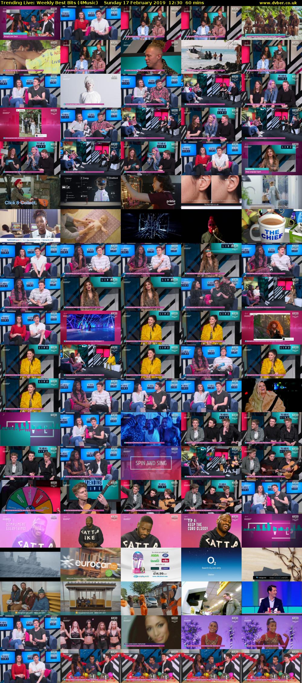 Trending Live: Weekly Best Bits (4Music) Sunday 17 February 2019 12:30 - 13:30
