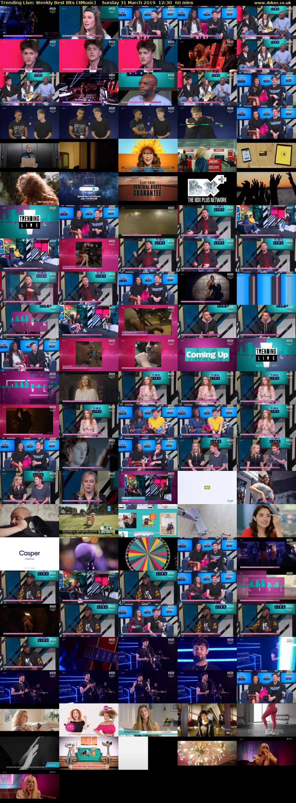 Trending Live: Weekly Best Bits (4Music) Sunday 31 March 2019 12:30 - 13:30