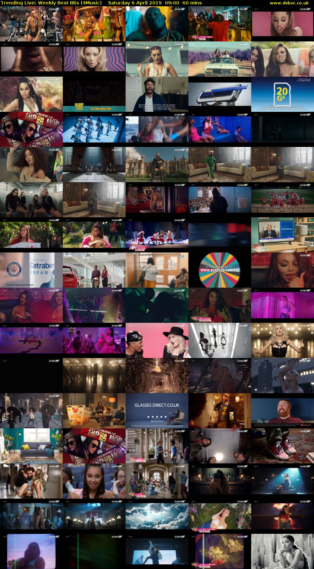 Trending Live: Weekly Best Bits (4Music) Saturday 6 April 2019 09:00 - 10:00