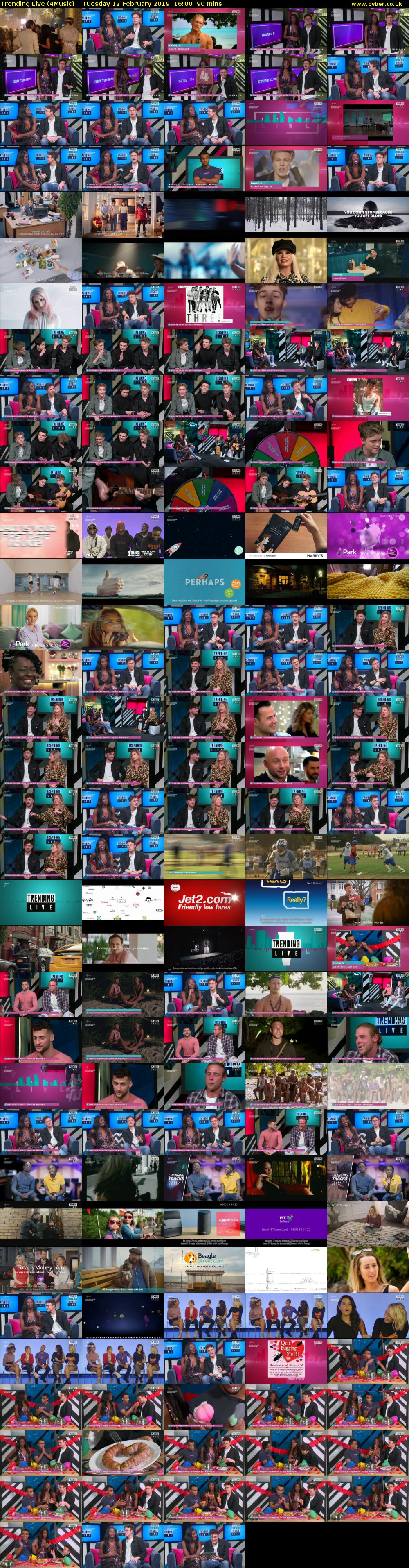 Trending Live (4Music) Tuesday 12 February 2019 16:00 - 17:30