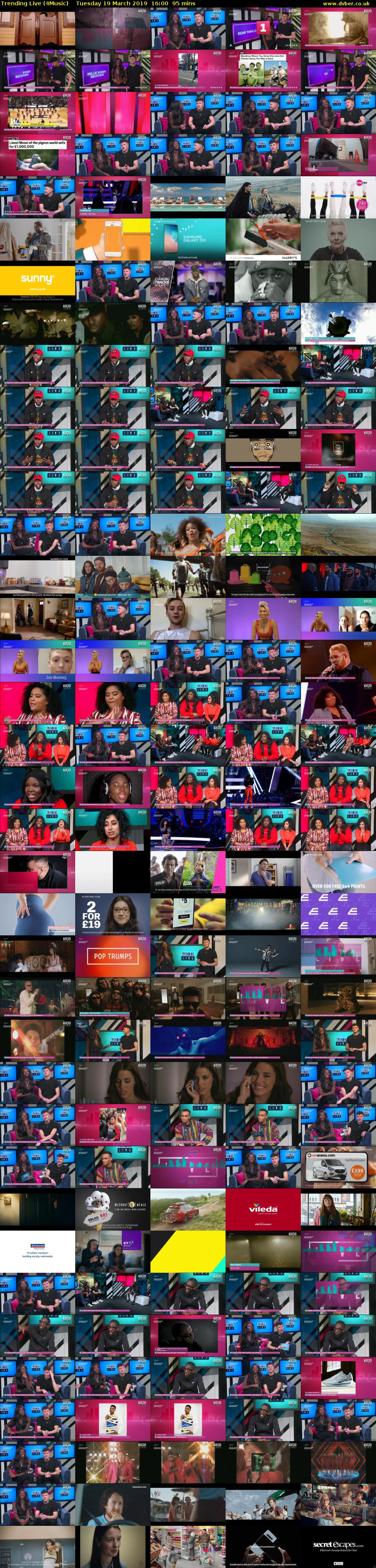 Trending Live (4Music) Tuesday 19 March 2019 16:00 - 17:35