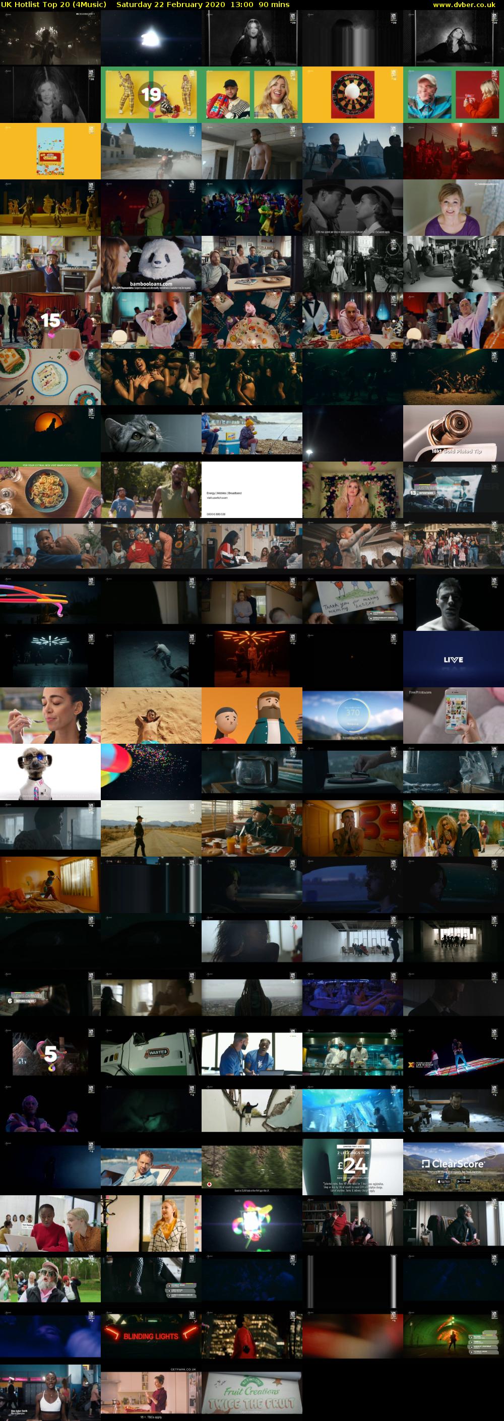UK HOTLIST Top 20 (4Music) Saturday 22 February 2020 13:00 - 14:30