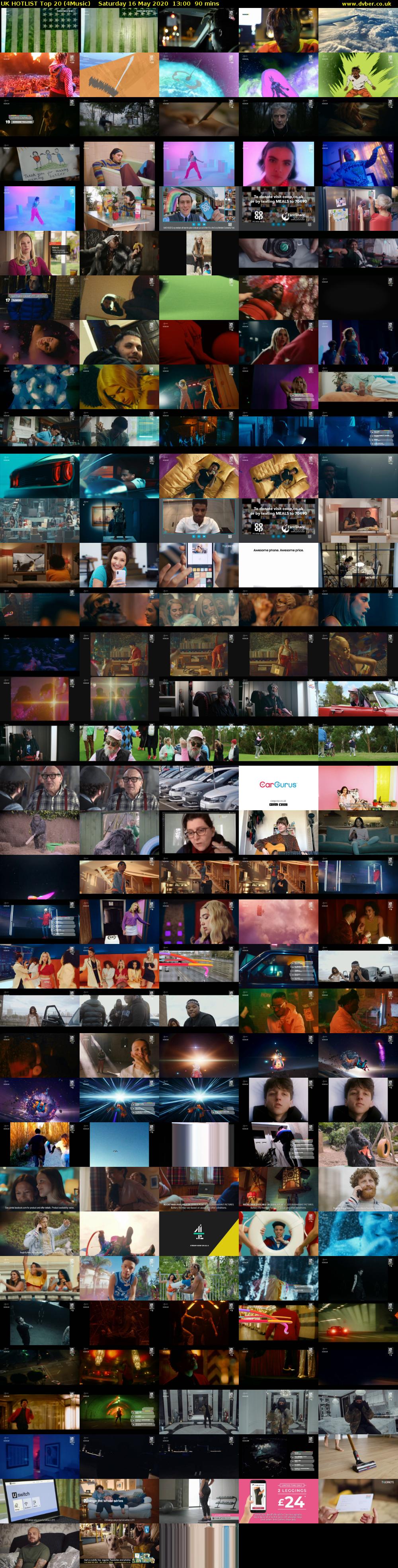 UK HOTLIST Top 20 (4Music) Saturday 16 May 2020 13:00 - 14:30