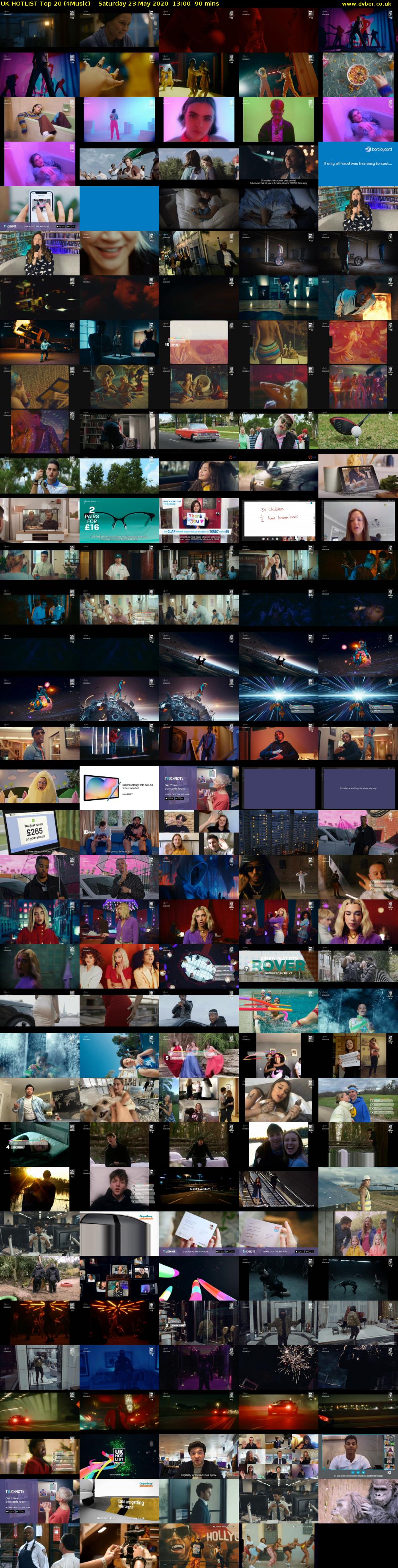 UK HOTLIST Top 20 (4Music) Saturday 23 May 2020 13:00 - 14:30